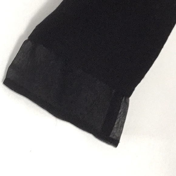 Talbots Petite Black Sweater with Silk Trim. Evening, Casual, Year Round Wear. - Picture 3 of 7